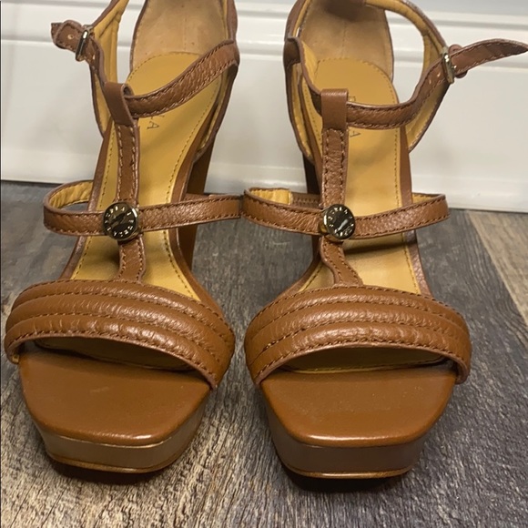 Furla leather platform sandal - Picture 2 of 5